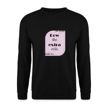 Ramer un kilomètre supplémentaire - Sweat-shirt Unisexe - noir - Devant - Alina (178cm) & Michal (187cm)