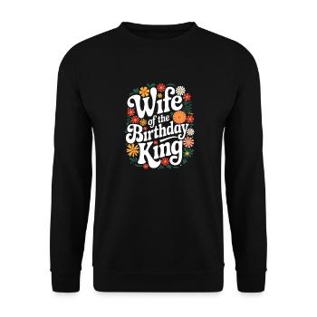 Frau Ehefrau Partnerin Familie Verheiratet - Unisex Pullover - Schwarz - Vorne - Alina (178cm) & Michal (187cm)