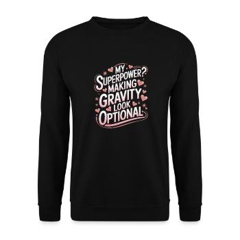 Turnen Turner Gymnastik - Unisex Pullover - Schwarz - Vorne - Alina (178cm) & Michal (187cm)