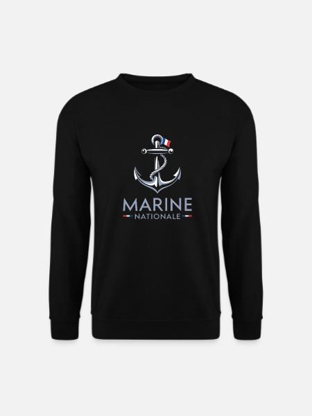 Marine Nationale - Sweat-shirt Unisexe - noir
