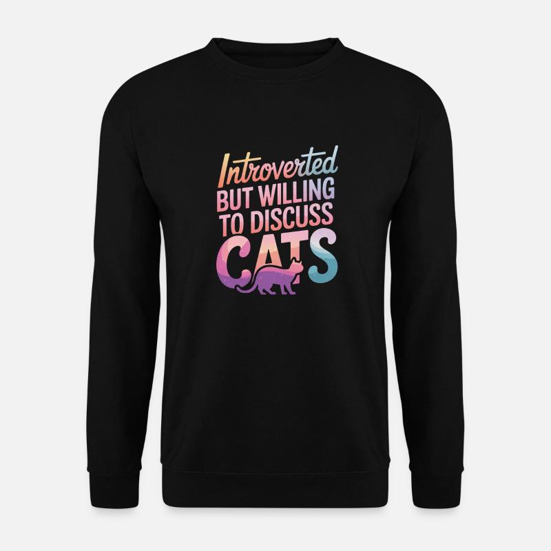 Introvert, antisocial, introvert - Unisex Sweatshirt - black