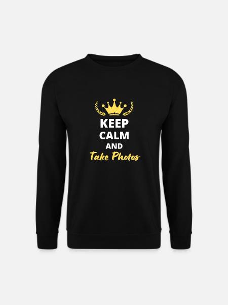 T-shirt “Keep Calm and Take Photos” - Photos - Unisex Sweatshirt - black