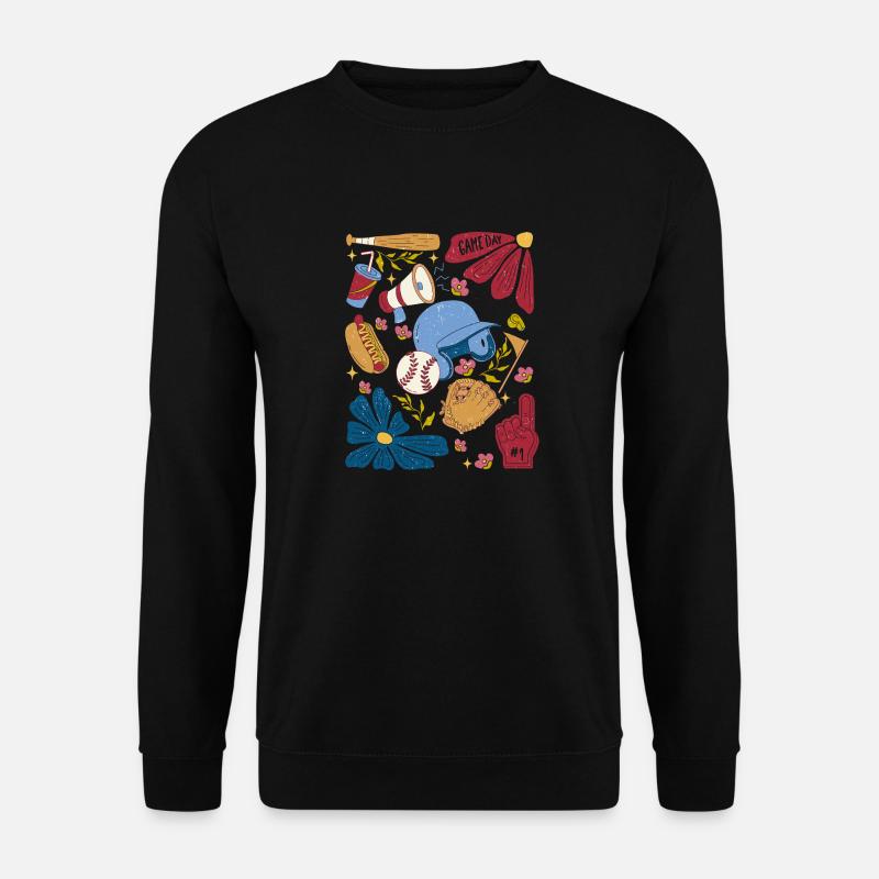 Game Day – Baseball Fan Design - Unisex Pullover - Schwarz