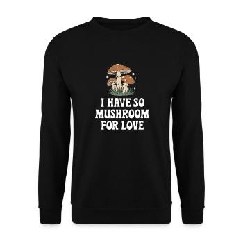 Mushroom Mushrooms Funghi Mushroom - Unisex Sweatshirt - black - Front - Alina (178cm) & Michal (187cm)