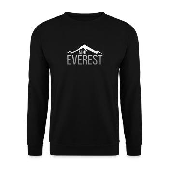 Randonnée montagne Mont Everest de votre - Sweat-shirt Unisexe - noir - Devant - Alina (178cm) & Michal (187cm)