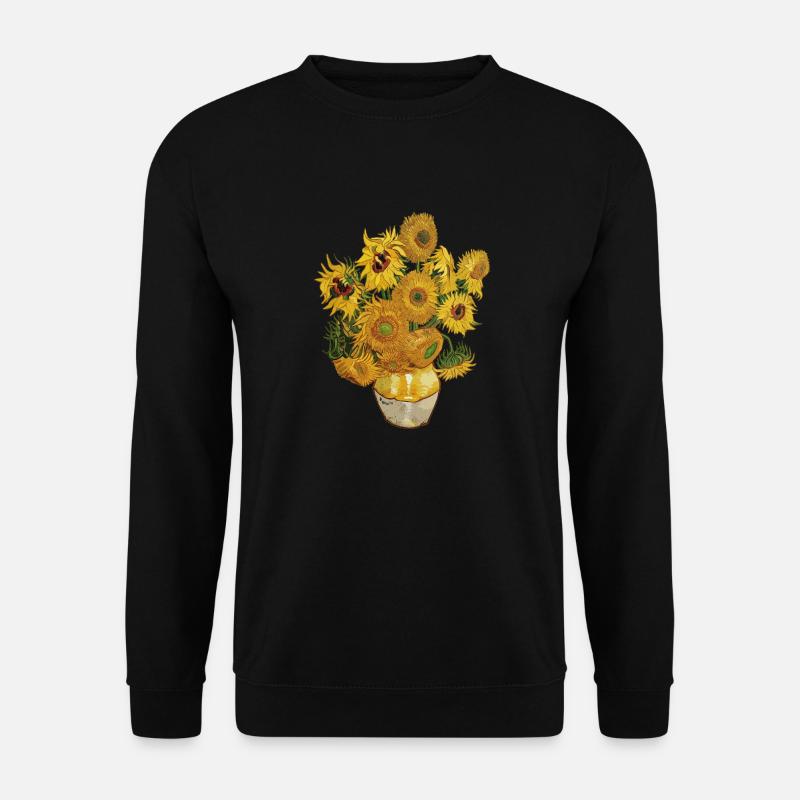 Sonnenblumen van Gogh - Unisex Pullover - Schwarz