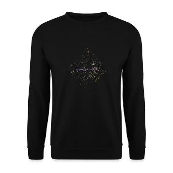 Weinen in kursiver, emotionaler, weicher Mädchenästhetik - Unisex Pullover - Schwarz - Vorne - Alina (178cm) & Michal (187cm)