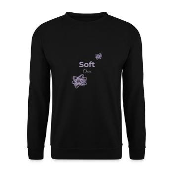 Soft Chaos Shirt – Soft Girl trifft auf Dark Romance - Unisex Pullover - Schwarz - Vorne - Alina (178cm) & Michal (187cm)