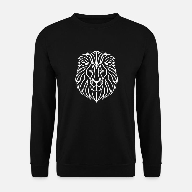 white - Unisex Pullover - Schwarz