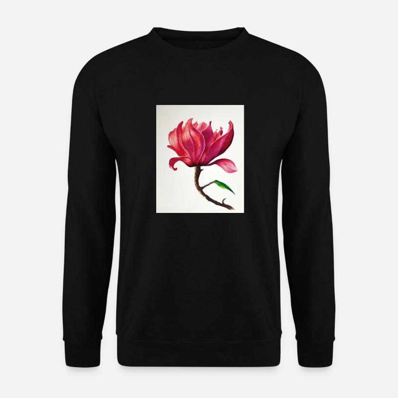 Magnolie - Unisex Pullover - Schwarz