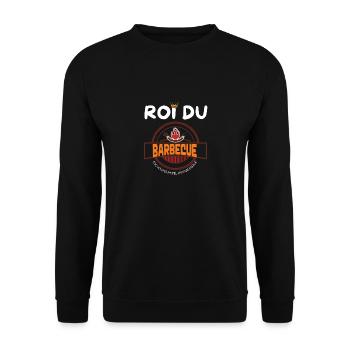 Roi du barbecue - Sweat-shirt Unisexe - noir - Devant - Alina (178cm) & Michal (187cm)