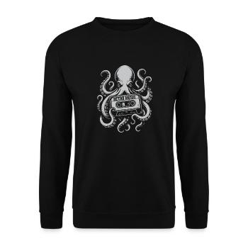 retro music - Unisex Sweatshirt - black - Front - Alina (178cm) & Michal (187cm)