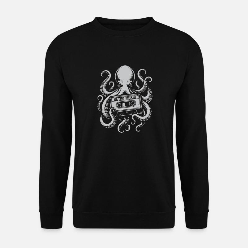 Retro-Musik - Unisex Pullover - Schwarz