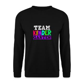 Team kindergarten gift - Unisex Sweatshirt - black - Front - Alina (178cm) & Michal (187cm)