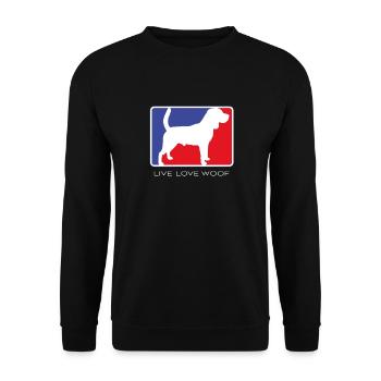 Beagle Dog T-Shirt - Unisex Sweatshirt - black - Front - Alina (178cm) & Michal (187cm)