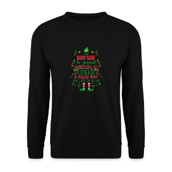 Elfes Elf / Noël / cadeau - Sweat-shirt Unisexe - noir - Devant - Alina (178cm) & Michal (187cm)