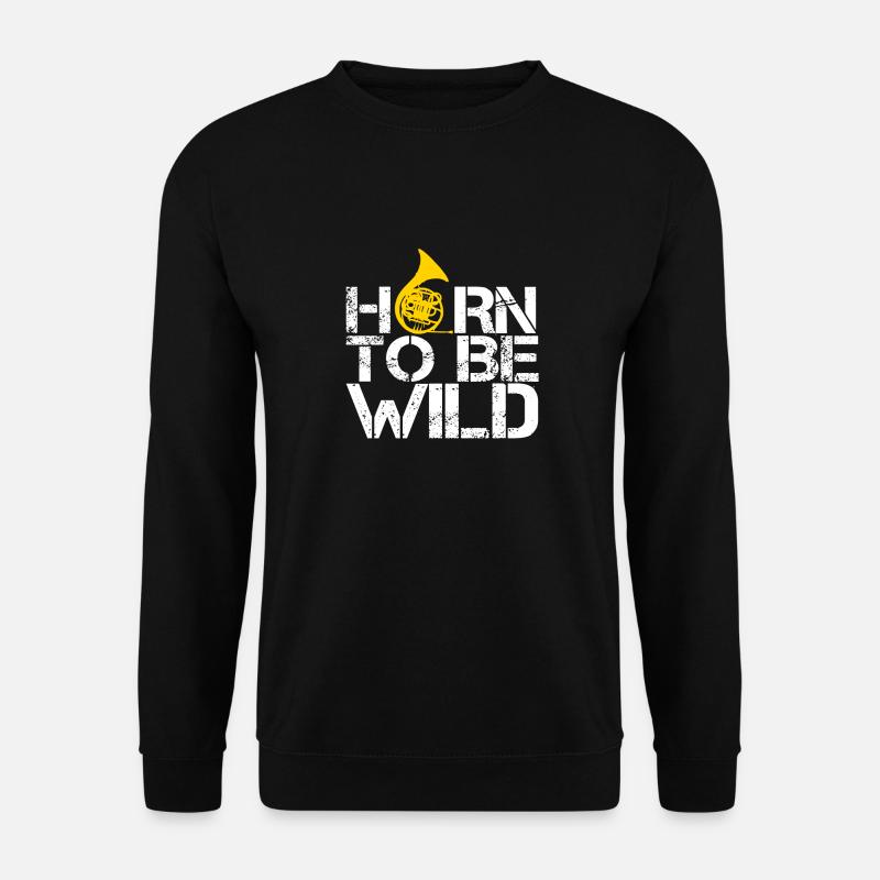 HORN TO BE WILD - Unisex Pullover - Schwarz