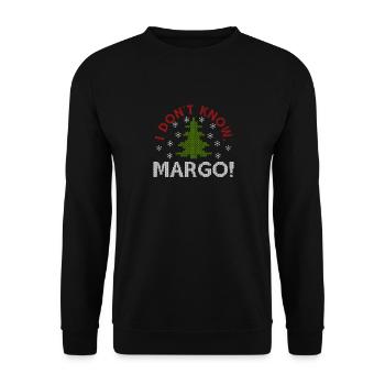 I Do not Know Margo Tee Shirt - Unisex Sweatshirt - black - Front - Alina (178cm) & Michal (187cm)