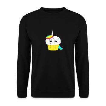 Unicorn Noël nouveau nouveau cadeau arc-en- - Sweat-shirt Unisexe - noir - Devant - Alina (178cm) & Michal (187cm)