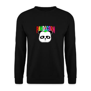 Unicorn Noël nouveau nouveau cadeau arc-en- - Sweat-shirt Unisexe - noir - Devant - Alina (178cm) & Michal (187cm)