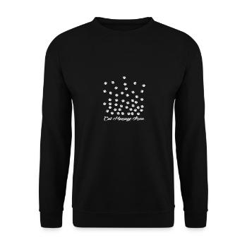 Cat Massage Area Gift - Unisex Pullover - Schwarz - Vorne - Alina (178cm) & Michal (187cm)