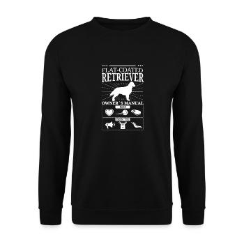 Flat-Coated Retriever cadeau - Sweat-shirt Unisexe - noir - Devant - Alina (178cm) & Michal (187cm)