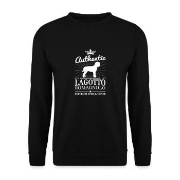chien truffe italienne chien T-shirt Cadeau - Sweat-shirt Unisexe - noir - Devant - Alina (178cm) & Michal (187cm)
