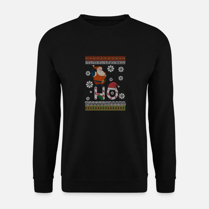 Santa Ho - Unisex Pullover - Schwarz