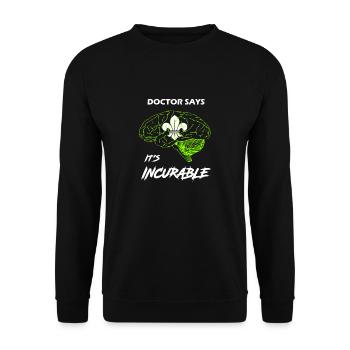 Scout Pfadfinder - Unisex Pullover - Schwarz - Vorne - Alina (178cm) & Michal (187cm)