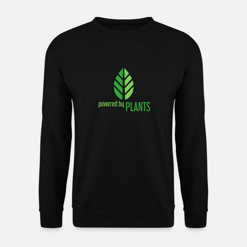 Powered by Plants - Unisex Pullover - Schwarz