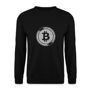 Bitcoin - Sweat-shirt Unisexe - noir - Devant - Alina (178cm) & Michal (187cm)
