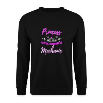 cadeau mécanicien - Sweat-shirt Unisexe - noir - Devant - Alina (178cm) & Michal (187cm)
