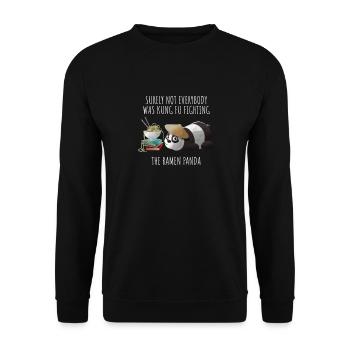 le panda ramen n'est pas kung fu combat funnygift - Sweat-shirt Unisexe - noir - Devant - Alina (178cm) & Michal (187cm)