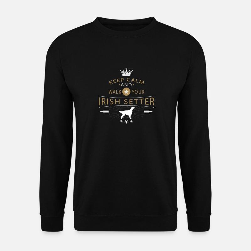 Irish Red Setter Shirt - Unisex Sweatshirt - black