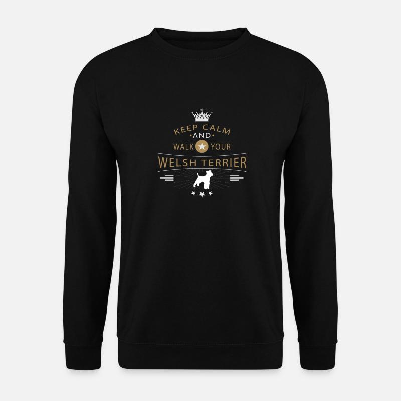 Shirt Welsh Terrier - Sweat-shirt Unisexe - noir