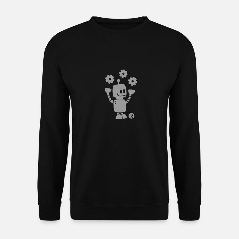 Funny Robot - Gears - Engineer Gifty - Unisex Sweatshirt - black