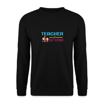 Kindergarten Preschool Pre-K Teacher 1 Day Lehrer - Unisex Sweatshirt - black - Front - Alina (178cm) & Michal (187cm)