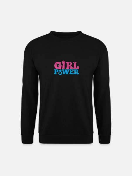 Frauen Power Girl Feminismus Shirt - Unisex Pullover - Schwarz