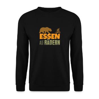 Essen auf Rädern - Unisex Pullover - Schwarz - Vorne - Alina (178cm) & Michal (187cm)