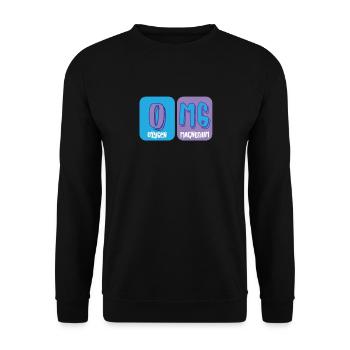 Funny - OMG - Element - Lustig - Cool - Geschenk - Unisex Sweatshirt - black - Front - Alina (178cm) & Michal (187cm)