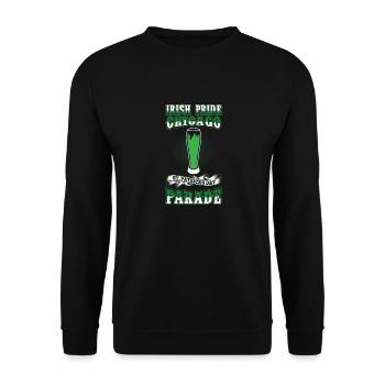 Parade-Bier des irischen Stolz-Chicagos St. Patricks Tages - Unisex Pullover - Schwarz - Vorne - Alina (178cm) & Michal (187cm)