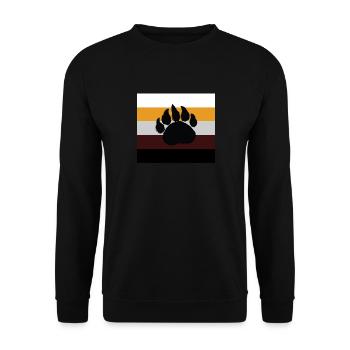 Bear Brotherhood - Gay Pride - LGBT Gift - Unisex Sweatshirt - black - Front - Alina (178cm) & Michal (187cm)