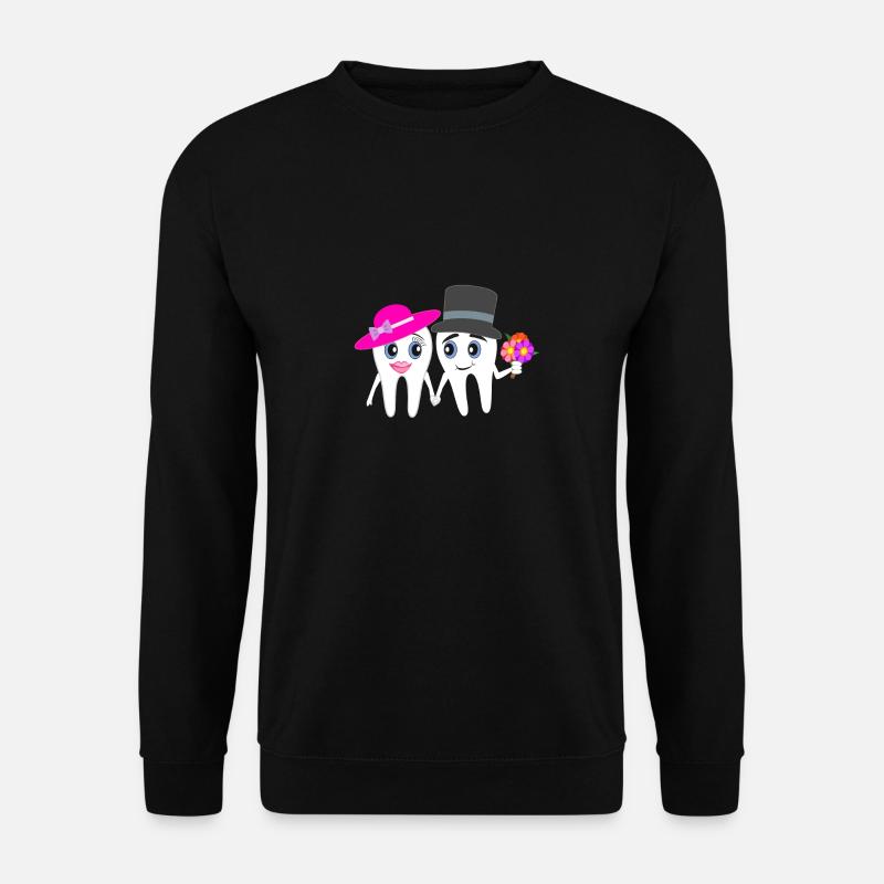 Lustiges Zahnarzt-Hochzeits-Entwurfs-Geschenk - Unisex Pullover - Schwarz