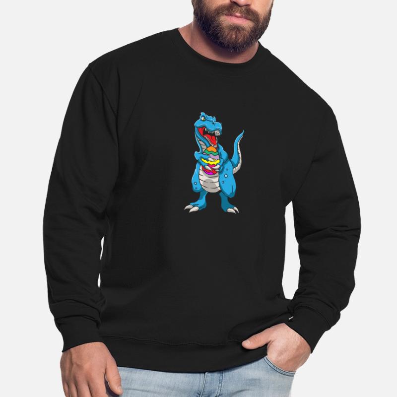 Dinosaur T-Rex Easter Bunny Happy Easter Gift Unisex Sweatshirt