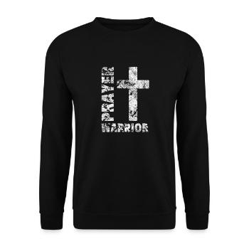 Gift Jesus Christ Christian Religious Religion - Unisex Sweatshirt - black - Front - Alina (178cm) & Michal (187cm)