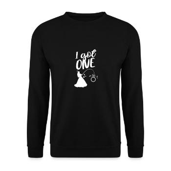 Équipe mariée sexy JGA chemise poule nuit - Sweat-shirt Unisexe - noir - Devant - Alina (178cm) & Michal (187cm)