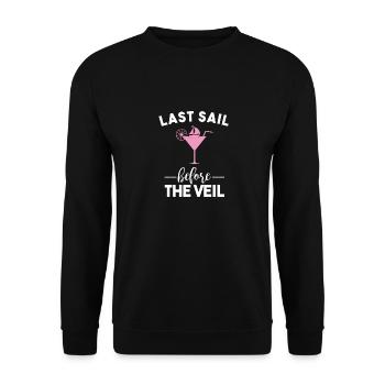 JGA T-Shirt Frauen - Last Sail Before The Veil - Unisex Pullover - Schwarz - Vorne - Alina (178cm) & Michal (187cm)