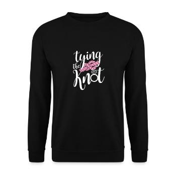 Jeune mariée d'équipe de Bachelorette T-shirt JGA - Sweat-shirt Unisexe - noir - Devant - Alina (178cm) & Michal (187cm)