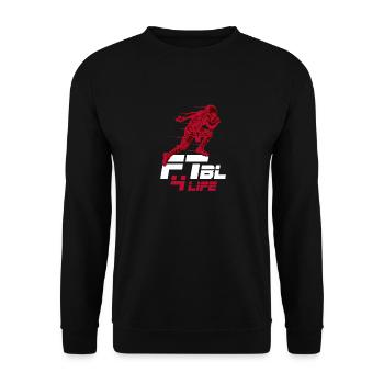 Football américain Touchdown anniversaire cadeau - Sweat-shirt Unisexe - noir - Devant - Alina (178cm) & Michal (187cm)