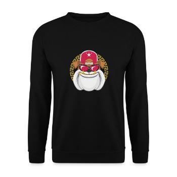 pitbull hund hundeliebhaber funny shirt - Unisex Pullover - Schwarz - Vorne - Alina (178cm) & Michal (187cm)
